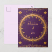 Retro stijl "Denken aan jou" Briefkaart (Voorkant / Achterkant)