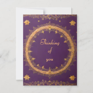 Retro stijl "Denken aan jou" Briefkaart