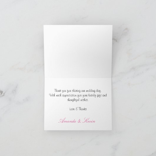 Retro Stijl Diner Trouw Koppel Bedankt (Binnen)