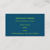 Retro stijl DJ en muzikant Visitekaartje (Achterkant)