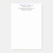 Retro Stijl Elegant Duidelijk Eenvoudig Wit Post-it® Notes (Voorkant)