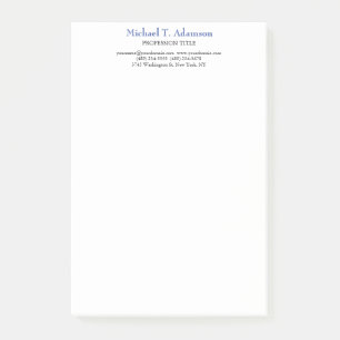 Retro Stijl Elegant Duidelijk Eenvoudig Wit Post-it® Notes