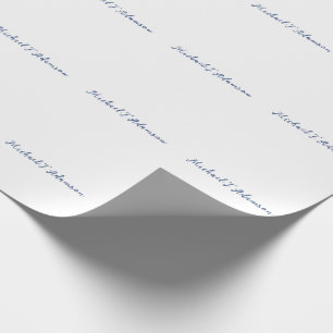 Retro stijl elegant gewoon eenvoudig wit kalligraf cadeaupapier