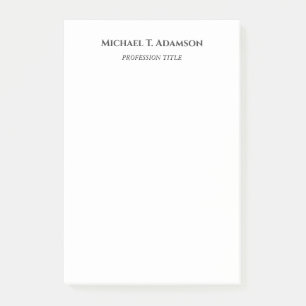 Retro stijl elegant gewoon zwart-wit post-it® notes