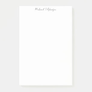 Retro Stijl Elegante Duidelijke Eenvoudige Witte K Post-it® Notes