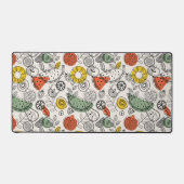 Retro  stijl fruitpatroon bureaumat (Voorkant)