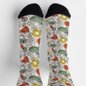 Retro stijl fruitpatroon sokken (Top)