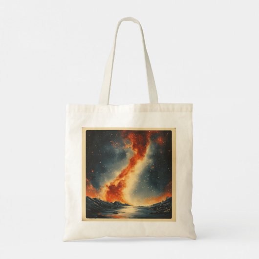 Retro-stijl Galaxy Hoodie Tote Bag (Achterkant)