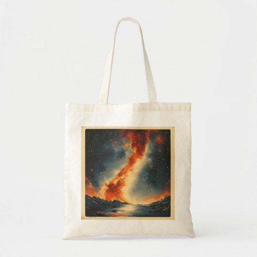 Retro-stijl Galaxy Hoodie Tote Bag (Voorkant)