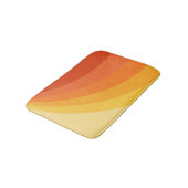 Retro stijl geel en oranje zonnestralen ontwerp badmat (Gekanteld)