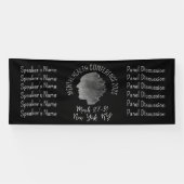 Retro-stijl geestelijke gezondheid conferentie spandoek (Horizontaal)