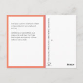 Retro stijl | Geloof boven angst Briefkaart (Achterkant)