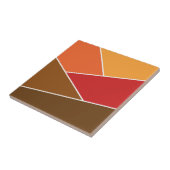 Retro stijl geometrisch ontwerp tegeltje (Zijkant)