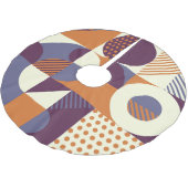 Retro stijl geometrisch patroonontwerp kerstboom rok (Gekanteld)