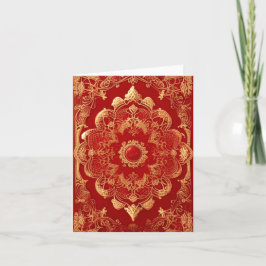 Retro stijl Golden Red Kaart