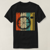  Retro stijl grapefruit silhouet T-shirt (Design voorkant)