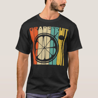 Retro stijl grapefruit silhouet T-shirt