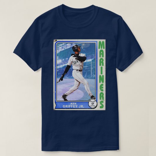 Retro stijl Griffey Trading d T-shirt (Design voorkant)