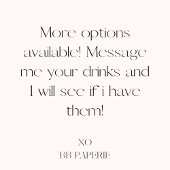 Retro  Stijl Handtekening Drink Poster