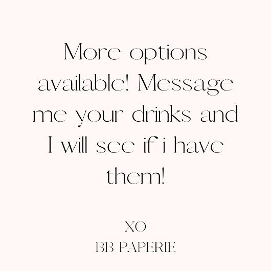 Retro Stijl Handtekening Drink Poster