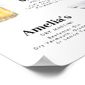 Retro  Stijl Handtekening Drink Poster (Hoek)