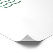 Retro stijl Hawaii silhouet Poster (Hoek)