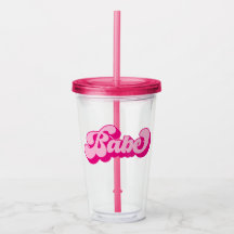 Retro Stijl Heet Roze Babe Meisjes Uitgaansfeest