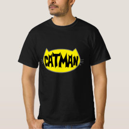 Retro stijl heren kattenliefhebber T-shirt