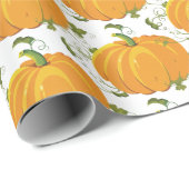 Retro stijl herfst Herfst pompoen Cadeaupapier (Rol Hoek)