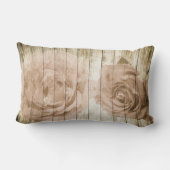  retro stijl houten achtergrond kussen (Achterkant)