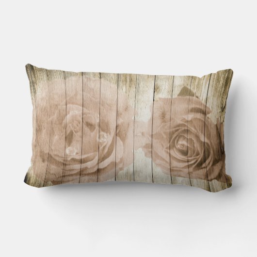  retro stijl houten achtergrond kussen (Achterkant)