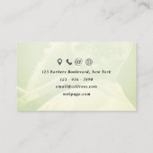 Retro  stijl illustratie kapperszaak visitekaartje (Achterkant)