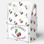 Retro stijl kersen Snoep of cupcake doos Bedankdoosjes (Geopend)