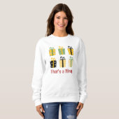 Retro Stijl Kerst Geschenken Aanpasbare Kerstmis Trui (Voorkant volledig)