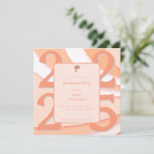 Retro Stijl Klasse van 2025 Graduation Party Uitno (Staand voorkant)