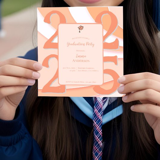 Retro Stijl Klasse van 2025 Graduation Party Uitno