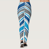 Retro stijl kleuren Golven  Leggings (Achterkant)