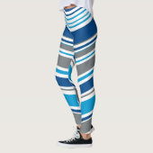 Retro stijl kleuren Golven  Leggings (Links)