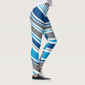 Retro stijl kleuren Golven  Leggings (Rechts)