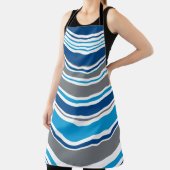 Retro stijl kleuren Golven Schort (Insitu)