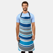 Retro stijl kleuren Golven Schort (Gedragen)