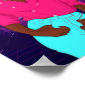 Retro-stijl Miami van 80 jaar Poster (Hoek)