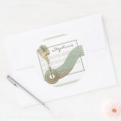 Retro stijl  MIC gepersonaliseerde Stickers (Envelop)