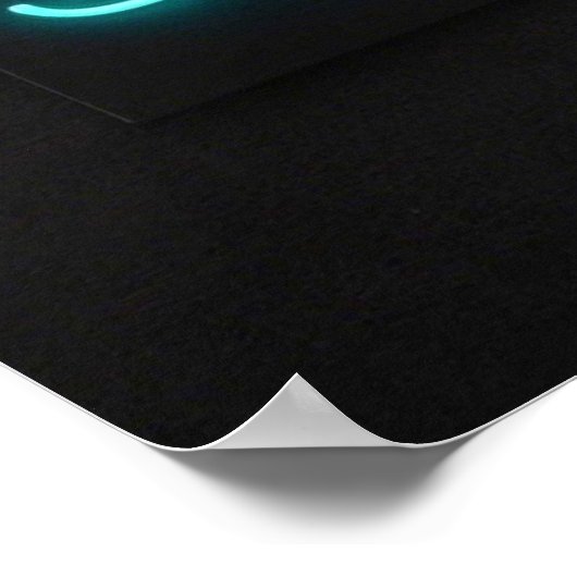 Retro-stijl ‘Mom Squad’ neon roze en blauwgroen Poster (Hoek)