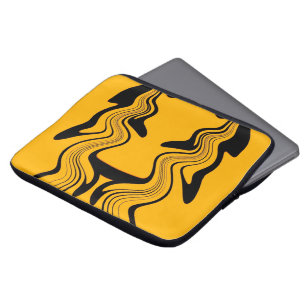Retro stijl motivatie typografie citaat laptop sleeve