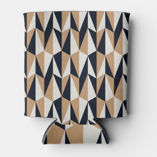 Retro stijl: Naadloos  patroon Blikjeskoeler (Voorkant)