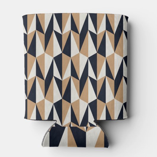 Retro stijl: Naadloos  patroon Blikjeskoeler (Achterkant)