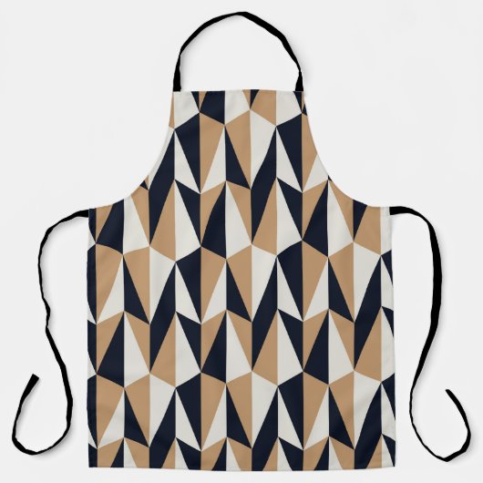 Retro stijl: Naadloos  patroon Schort (Voorkant)