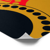 retro stijl naadloze patroongeometrische cirkels i poster (Hoek)