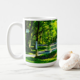 Retro stijl Natuur Afbeelding Mok